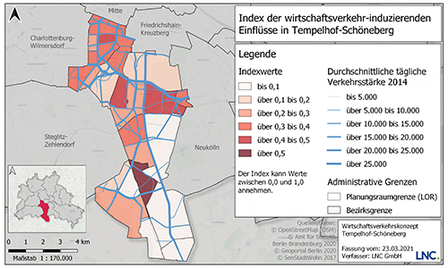 Die LNC GmbH erarbeitet aktuell ein Wirtschaftsverkehrskonzept für den Bezirk Tempelhof-Schöneberg. Das Projekt fußt auf dem Integrierten Wirtschaftsverkehrskonzept (IWVK) des Landes Berlin.