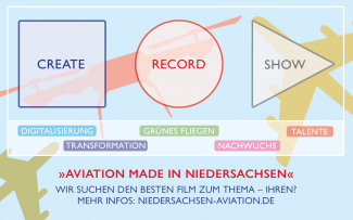 Videowettbewerb „Aviation made in Niedersachsen“ gestartet