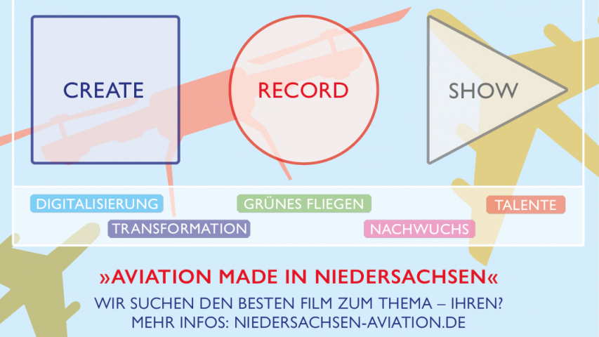 Videowettbewerb „Aviation made in Niedersachsen“ gestartet